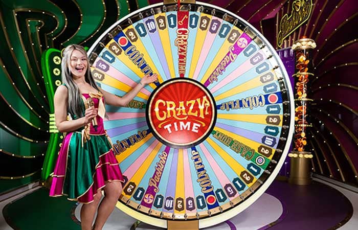 Het live casino spel Crazy Time lijkt heel veel op een Rad van Fortuin