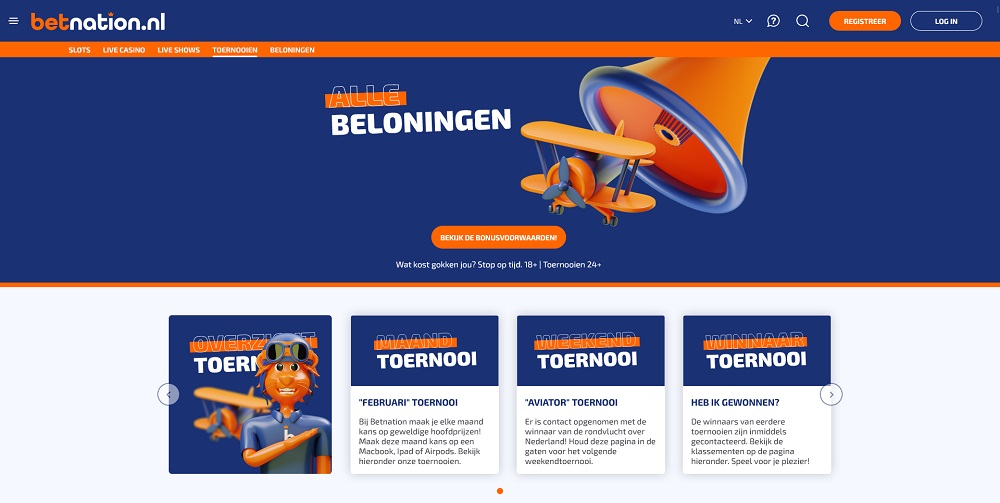 Casino bonussen bij Betnation