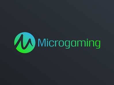 Online logo voor de casino software van Microgaming